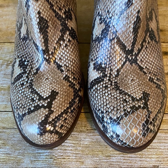 Lucky Brand Basel Snake Print Ankle Bootie Size 6 - Picture 4 of 11
